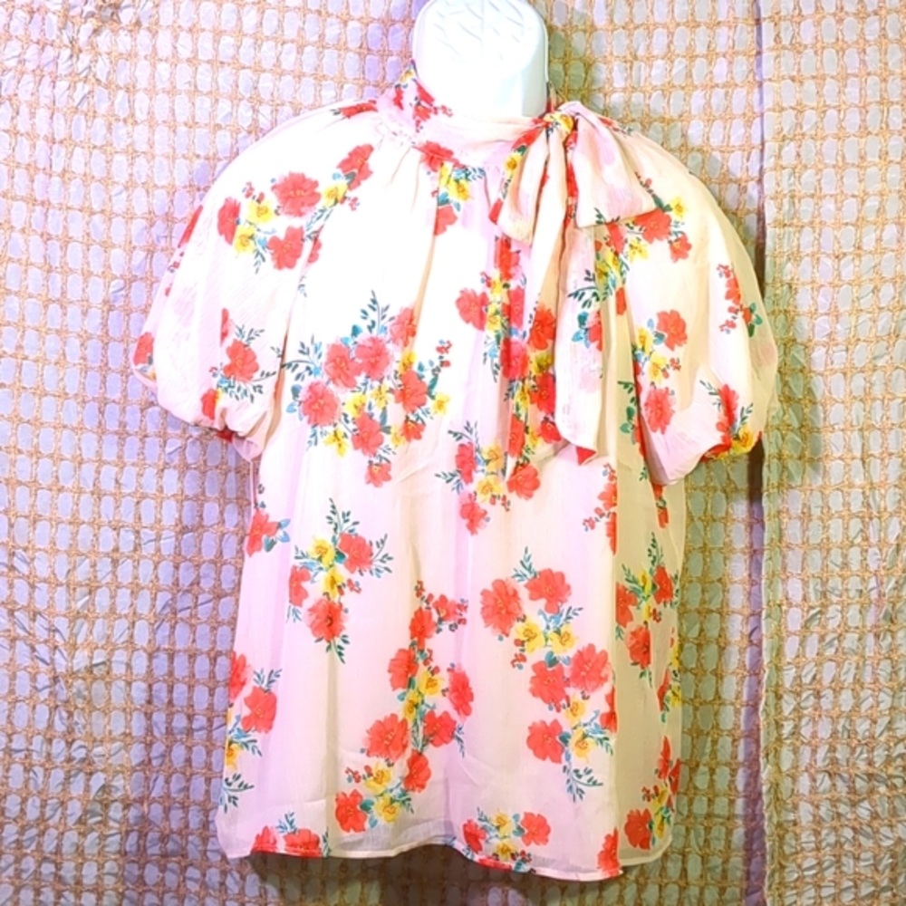 CECE floral top size large